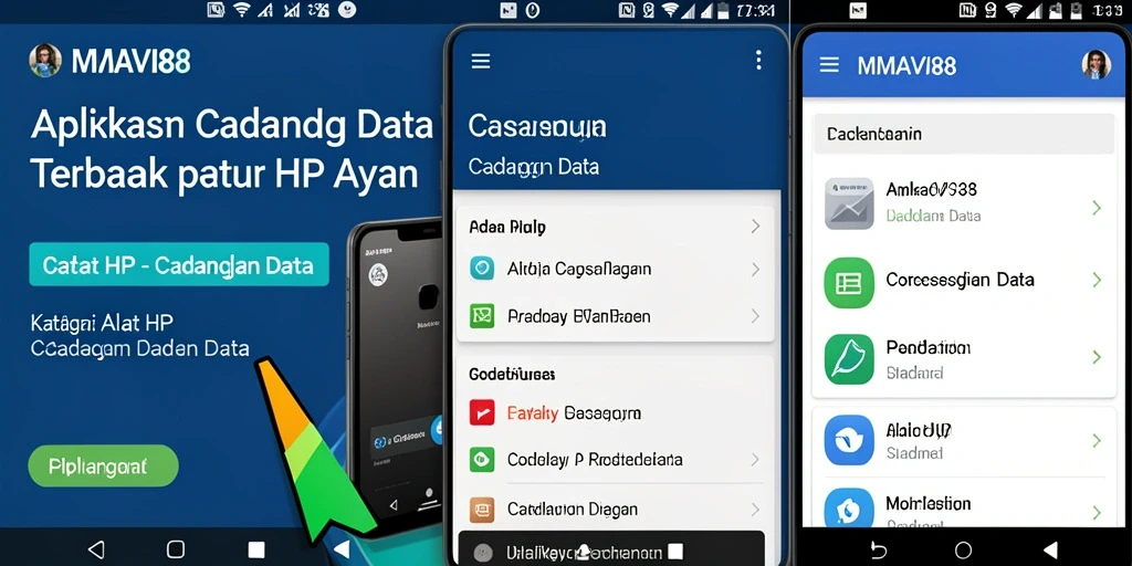 Tampilan antarmuka AMAVI88 yang sederhana dan efisien untuk cadangan data.
