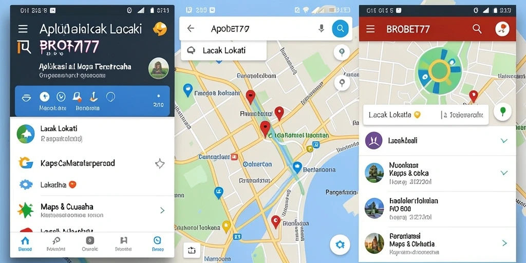 Tampilan antarmuka BROBET77 menampilkan fitur pelacakan lokasi yang intuitif.