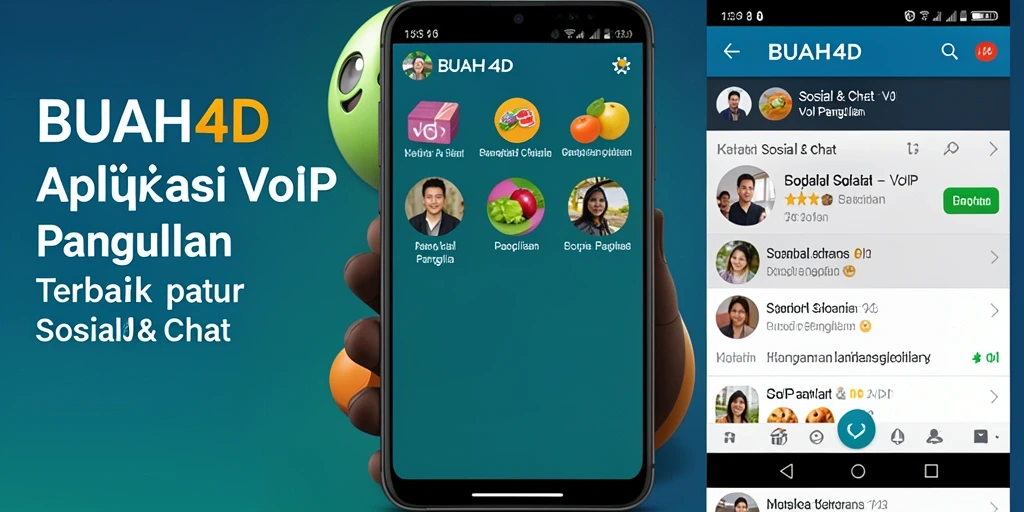 Antarmuka BUAH4D menampilkan fitur VoIP Panggilan yang mudah digunakan.
