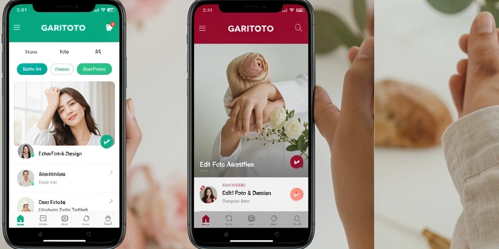 Tampilan antarmuka GARITOTO yang modern dan intuitif untuk Edit Foto Aesthetic.