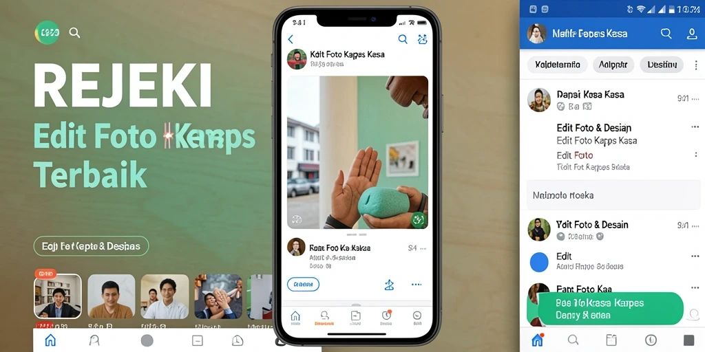 Tampilan antarmuka pengguna aplikasi Edit Foto Kertas Kaca REJEKI yang menarik.