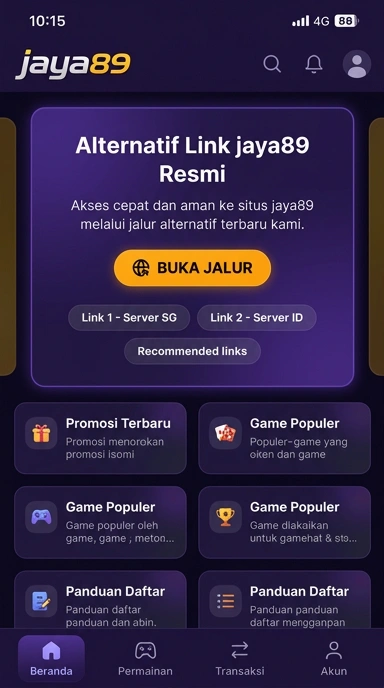 Jalur Cadangan Aman untuk Akses jaya89